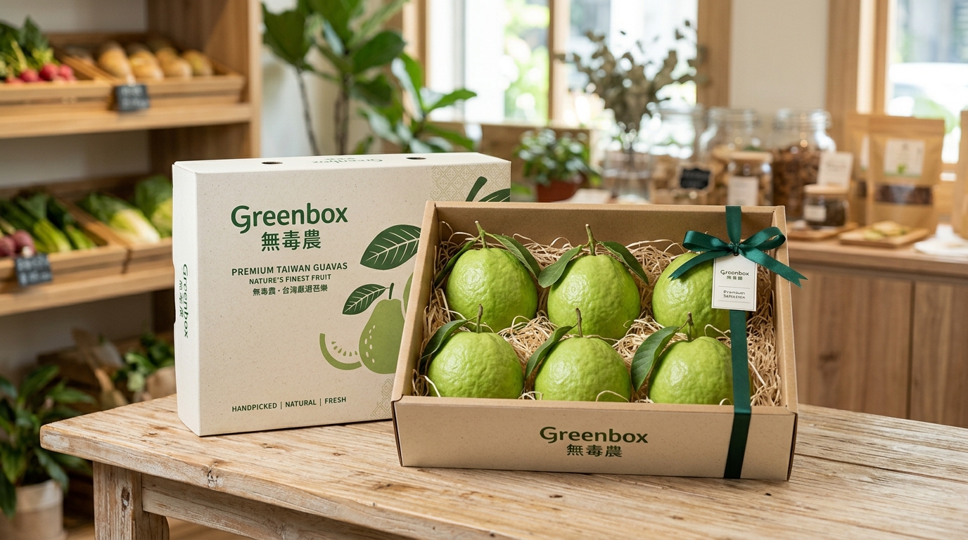 無毒農精緻芭樂禮盒包裝